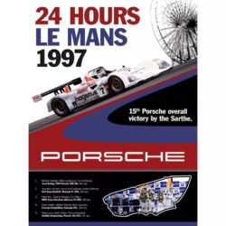 poster 24h du mans porsche vintage 1