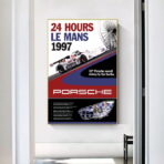 poster 24h du mans porsche vintage 1