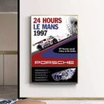 poster 24h du mans porsche vintage 1