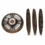propellerflugzeug wanduhr