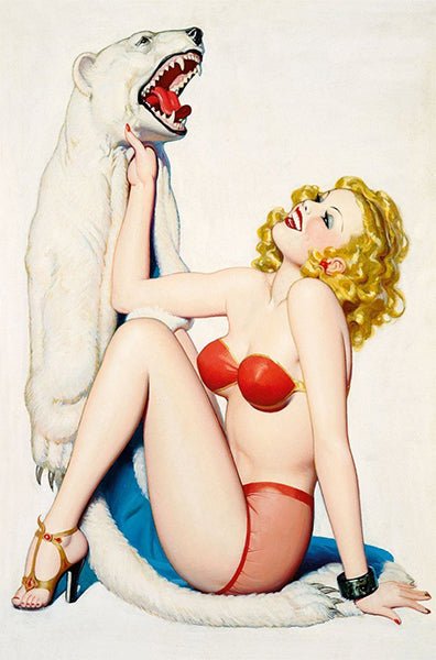 affiche pin-up rétro