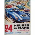 24 stunden du mans vintage poster