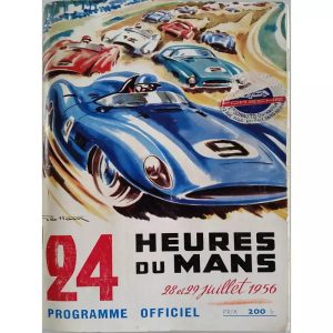 24 stunden du mans vintage poster