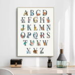 poster abecedaire vintage 1