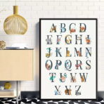 poster abecedaire vintage 1