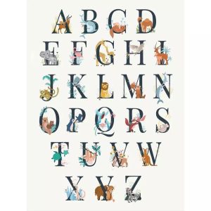 poster abecedaire vintage 1
