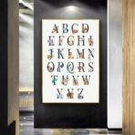 poster abecedaire vintage 1