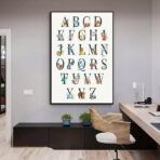 poster abecedaire vintage 1