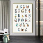 poster abecedaire vintage 1