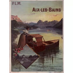 vintage aix les bains poster 1