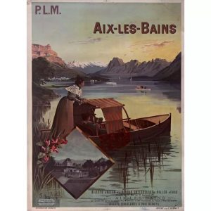 vintage aix les bains poster 1