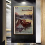 vintage aix les bains poster 1
