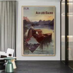 vintage aix les bains poster 1