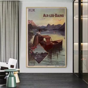 vintage aix les bains poster 1