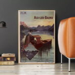 vintage aix les bains poster 1