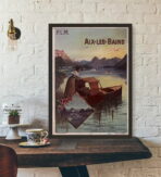 vintage aix les bains poster 1