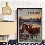 vintage aix les bains poster 1