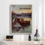 vintage aix les bains poster 1