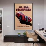 vintage alfa romeo poster 1
