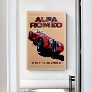 vintage alfa romeo poster 1