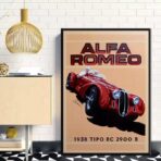vintage alfa romeo poster 1