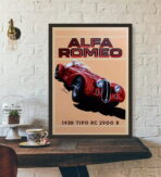 vintage alfa romeo poster 1