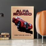 vintage alfa romeo poster 1