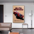 vintage alfa romeo poster 1