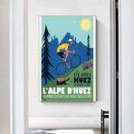 poster alpe dhuez design vintage 1