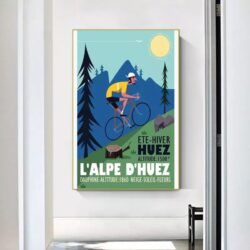 poster alpe dhuez design vintage 1