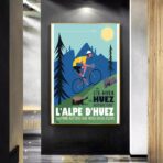 poster alpe dhuez design vintage 1