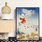 poster alpes jura ski vintage 1