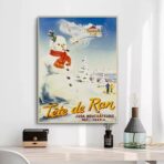 poster alpes jura ski vintage 1