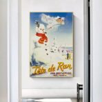 poster alpes jura ski vintage 1