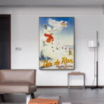 poster alpes jura ski vintage 1