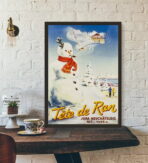 poster alpes jura ski vintage 1