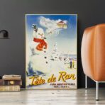 poster alpes jura ski vintage 1