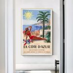 poster alpes provence cote dazur vintage 1