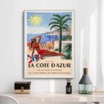 poster alpes provence cote dazur vintage 1