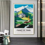 vintage alpen poster