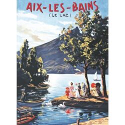 altes plakat aix les bains
