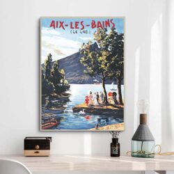 altes plakat aix les bains