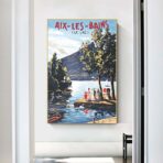 altes plakat aix les bains