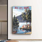 altes plakat aix les bains