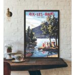 altes plakat aix les bains