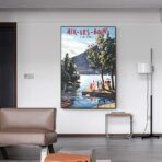 altes plakat aix les bains