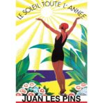 altes plakat juan les pins