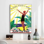 altes plakat juan les pins