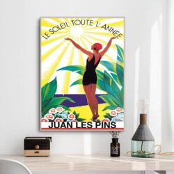 altes plakat juan les pins