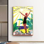 altes plakat juan les pins